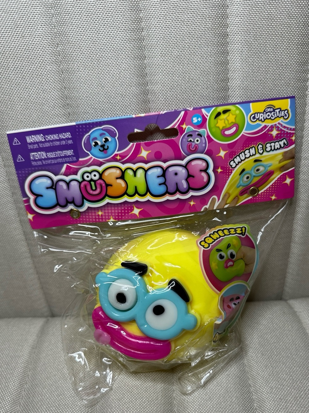 Orb Curiosities Smushers Neon Yellow